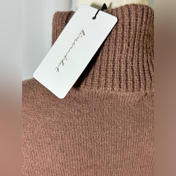Line & Dot NWT brown super soft turtleneck sweater size small Revolve - Picture 6 of 13